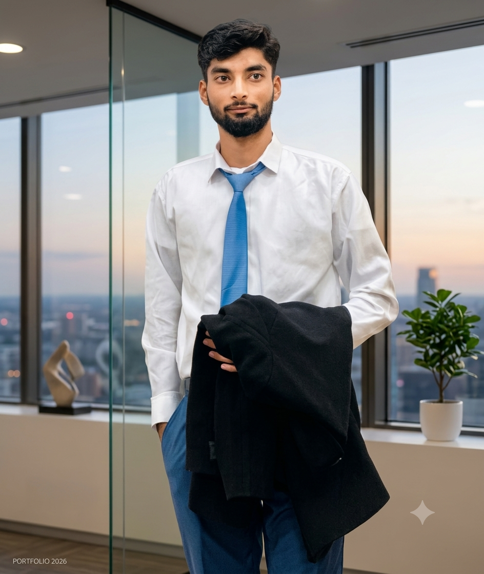 Abdulrehman working